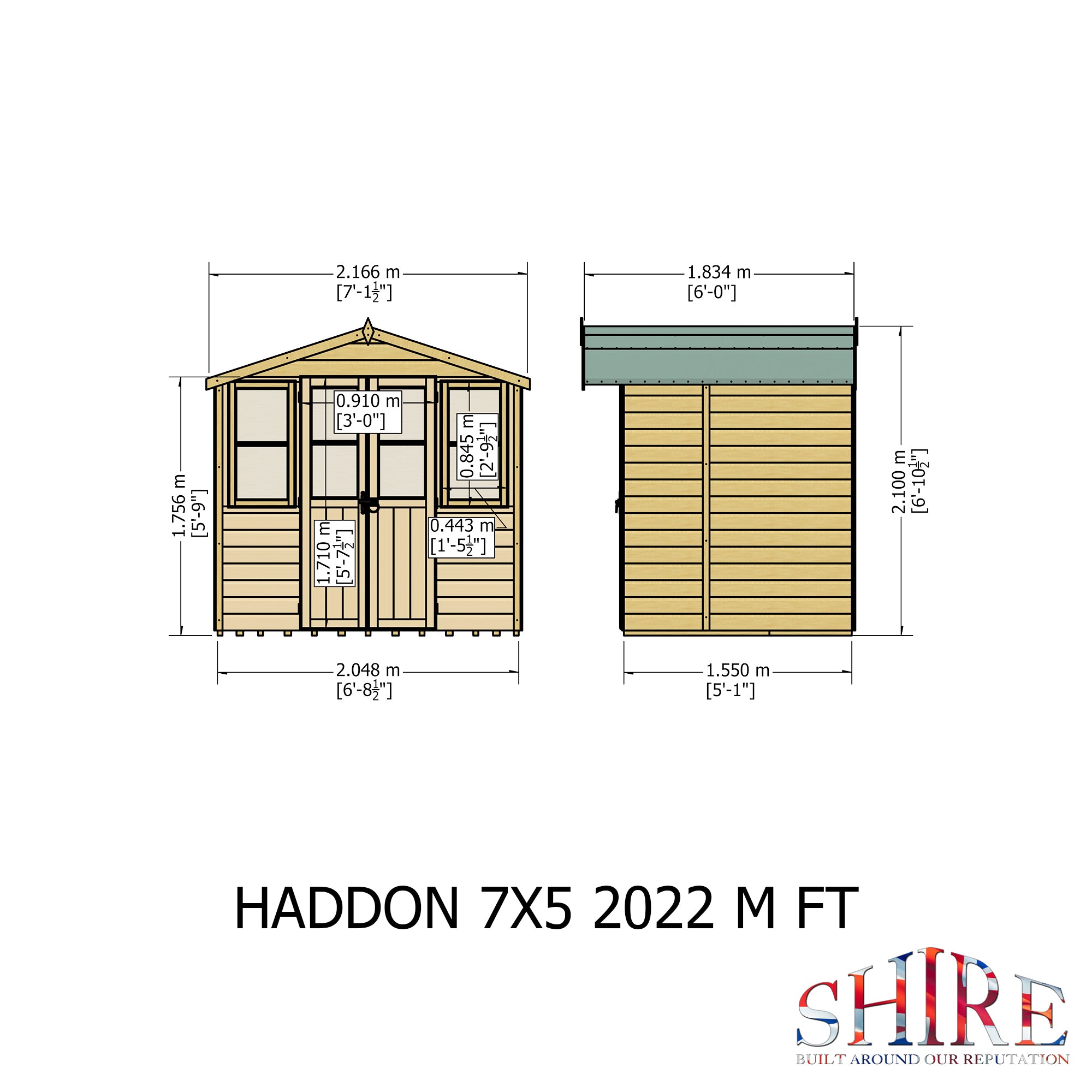 Shire Haddon Summerhouse 7x5 - Garden Life Stores. 