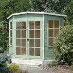 Shire Hampton 7x7 Corner Summerhouse – Space-Saving Elegance for Your Garden | Garden Life Stores