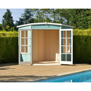 Shire Hampton 7x7 Corner Summerhouse – Space-Saving Elegance for Your Garden | Garden Life Stores