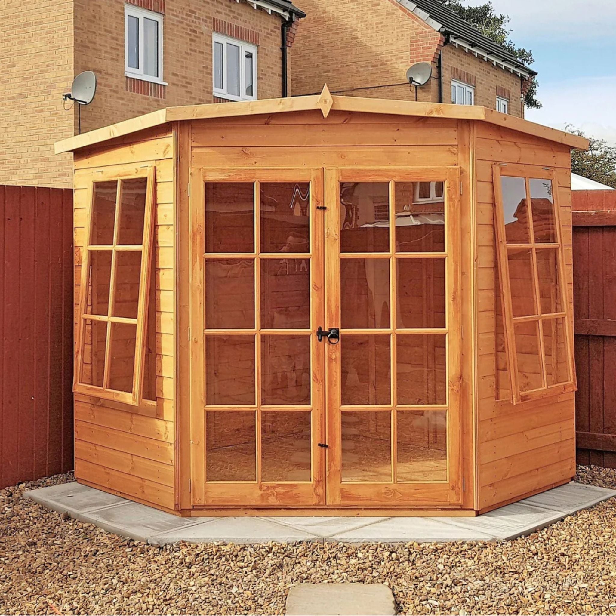 Shire Hampton 8x8 Summerhouse – Spacious & Elegant Garden Retreat | Garden Life Stores