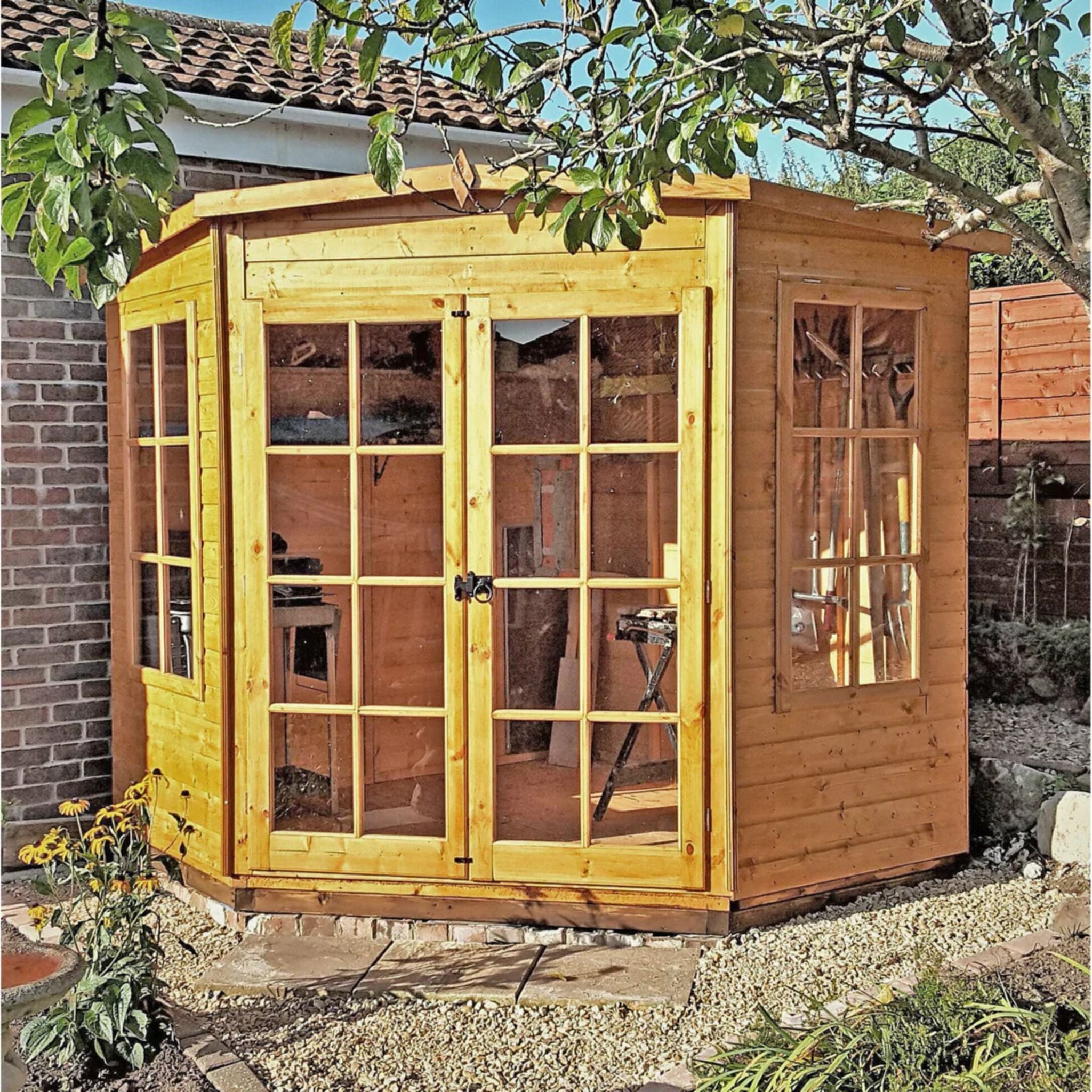 Shire Hampton 8x8 Summerhouse – Spacious & Elegant Garden Retreat | Garden Life Stores