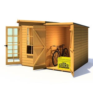 Shire Hampton Summerhouse with Side Shed 8x12