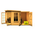 Shire Hampton Summerhouse with Side Shed 8x12