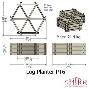 Shire Hexagonal Planter 6