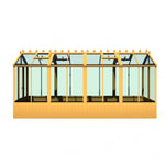 Shire Holkham Wooden Greenhouse 16x6