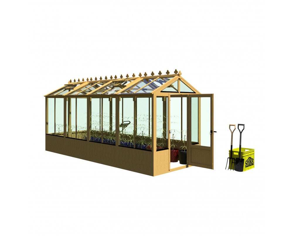 Shire Holkham Wooden Greenhouse 16x6