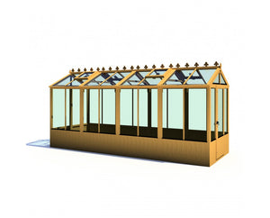 Shire Holkham Wooden Greenhouse 16x6