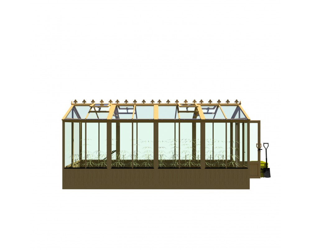 Shire Holkham Wooden Greenhouse 16x6