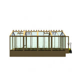 Shire Holkham Wooden Greenhouse 16x6