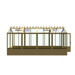 Shire Holkham Wooden Greenhouse 16x6