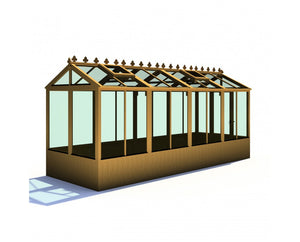 Shire Holkham Wooden Greenhouse 16x6