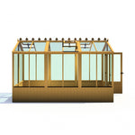 Shire Holkham Wooden Greenhouse 12x6