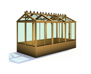 Shire Holkham Wooden Greenhouse 12x6