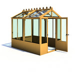 Shire Holkham Wooden Greenhouse 8x6