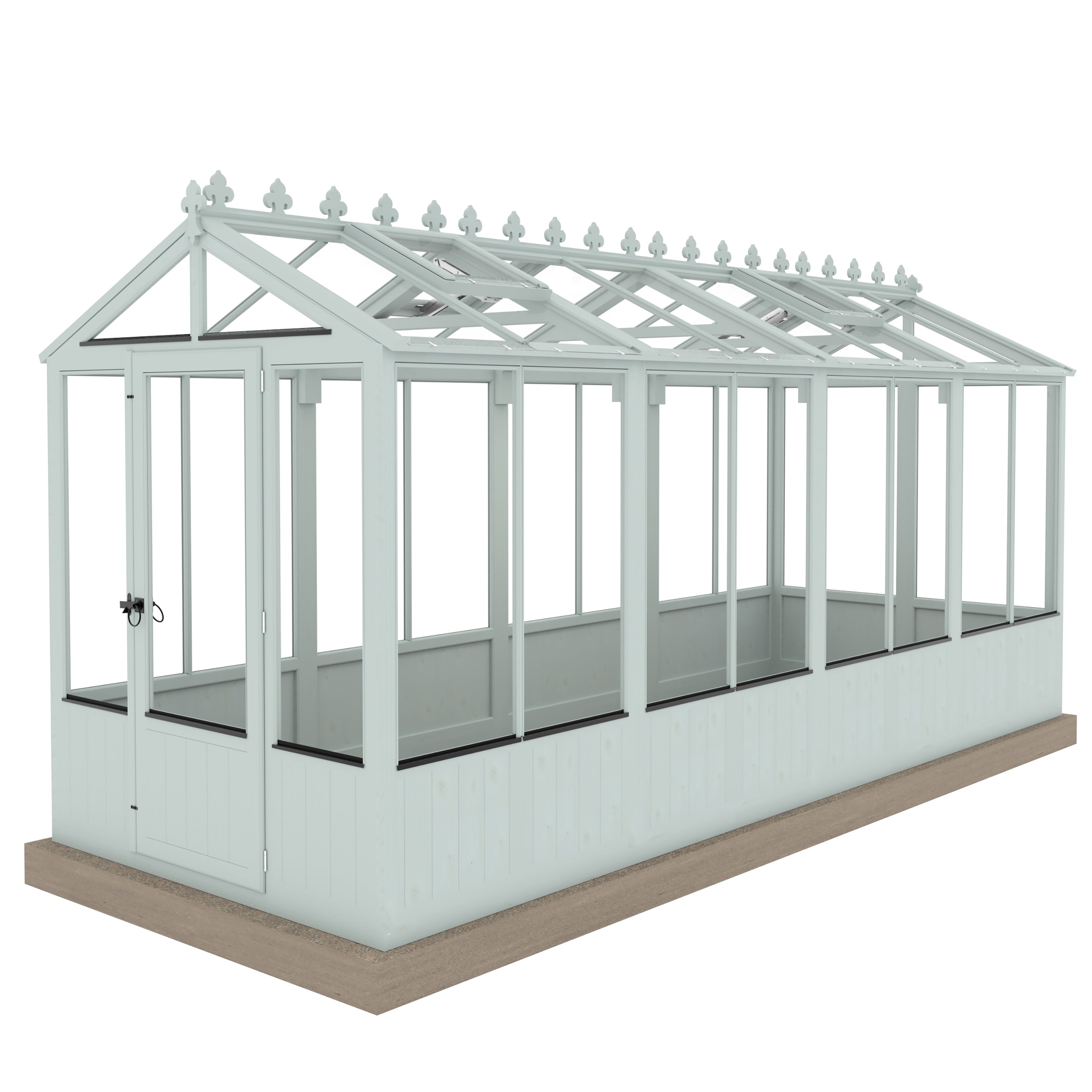 Shire Holkham Wooden Greenhouse 16x6