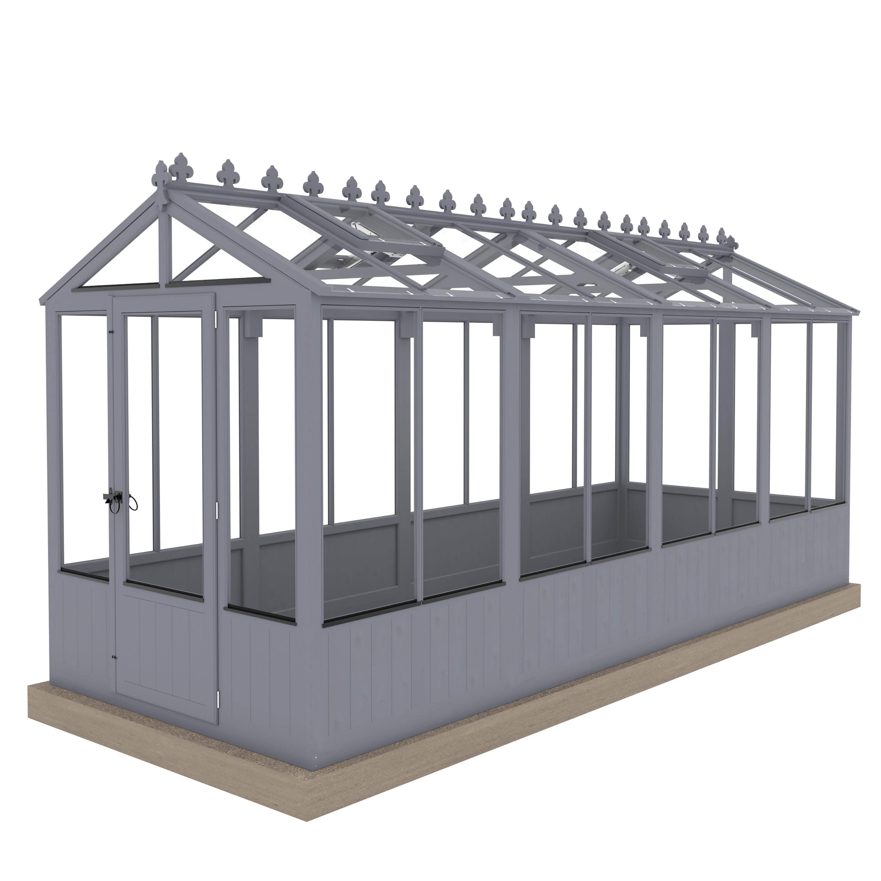 Shire Holkham Wooden Greenhouse 16x6