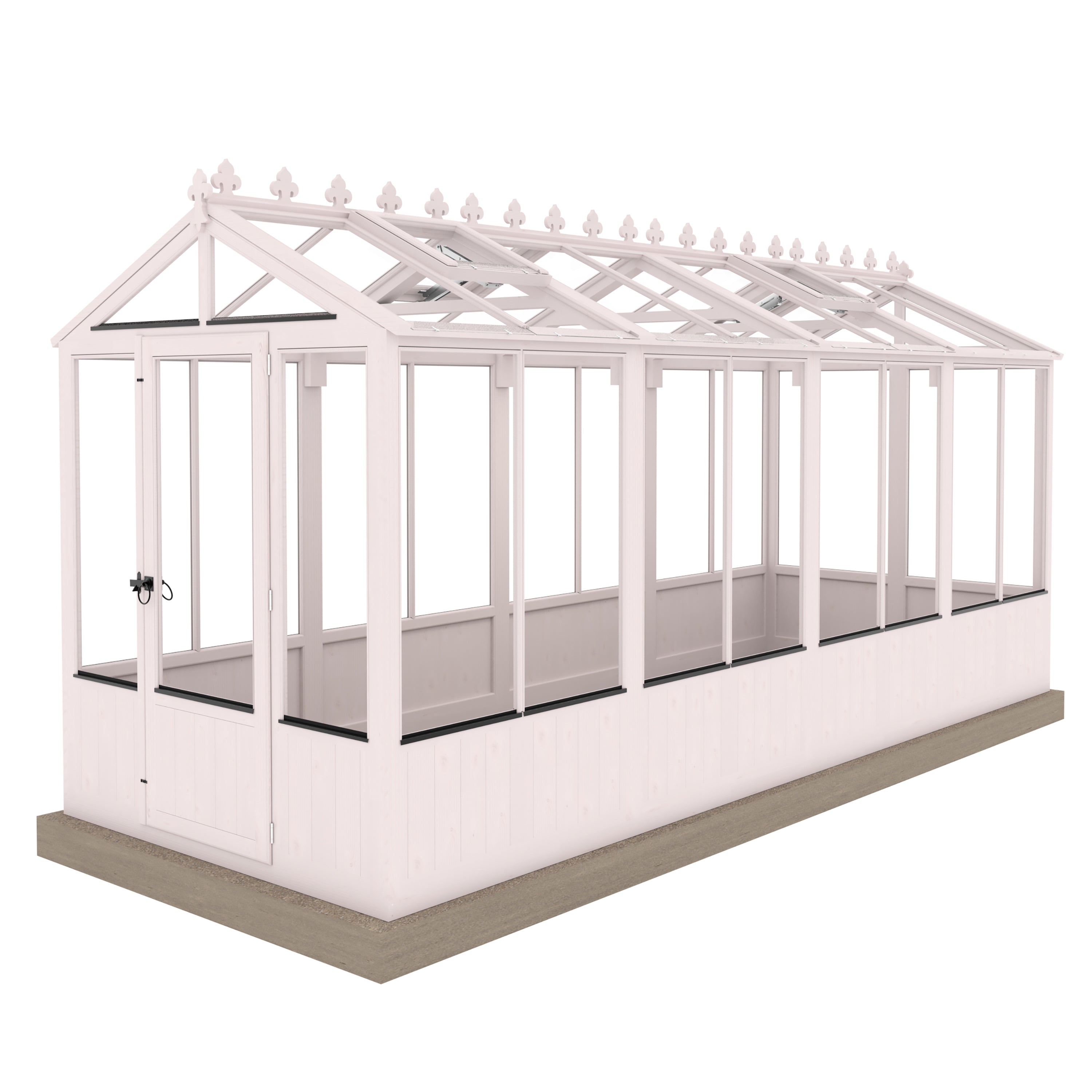 Shire Holkham Wooden Greenhouse 16x6