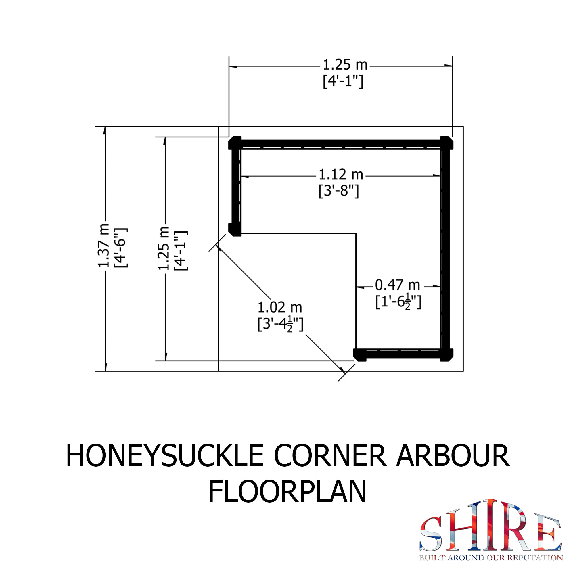 Shire Pressure Treated Honeysuckle Corner Arbour - Garden Retreat - Garden Life Stores. 