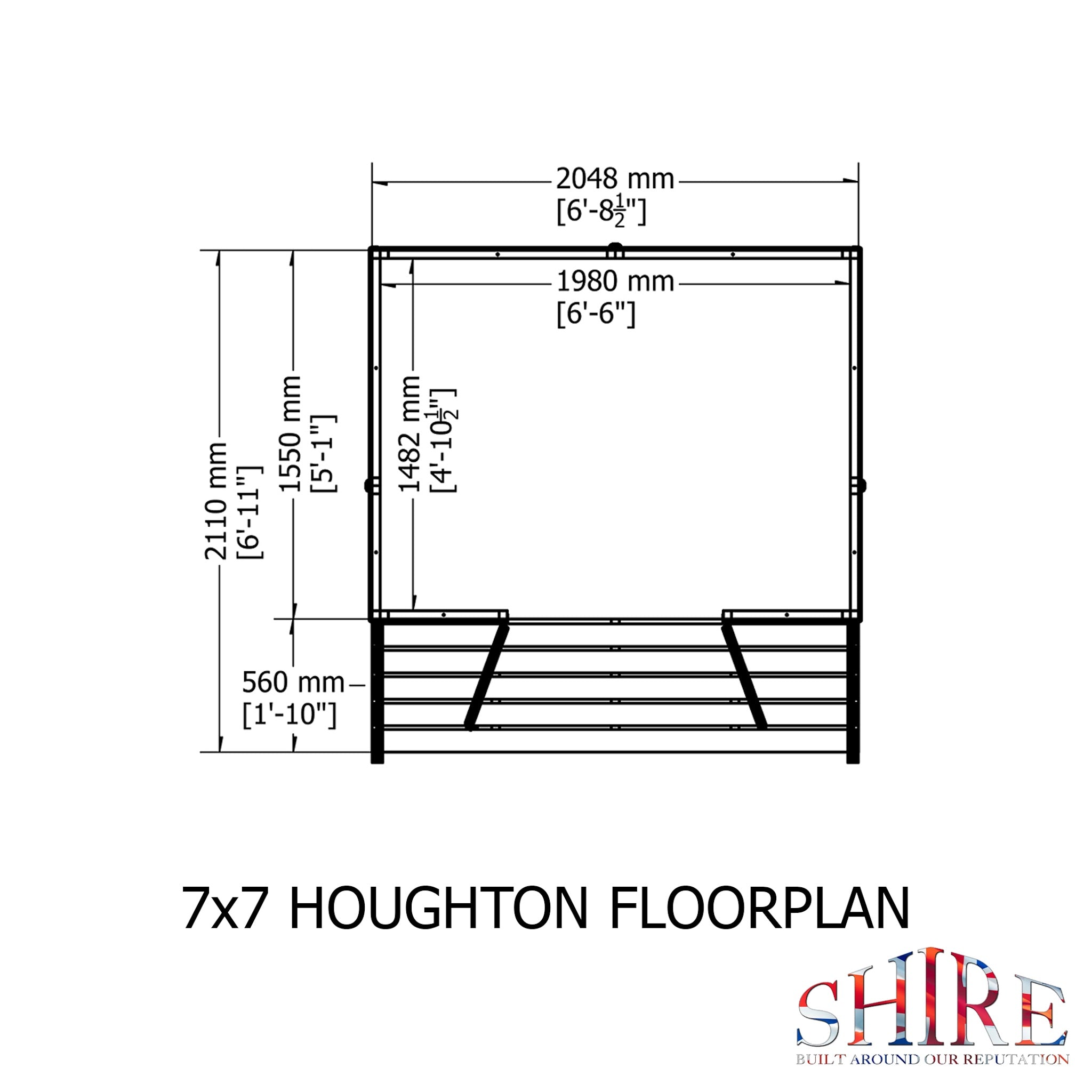 Shire Houghton (Vallance) 7x7 Summerhouse | Garden Life Stores