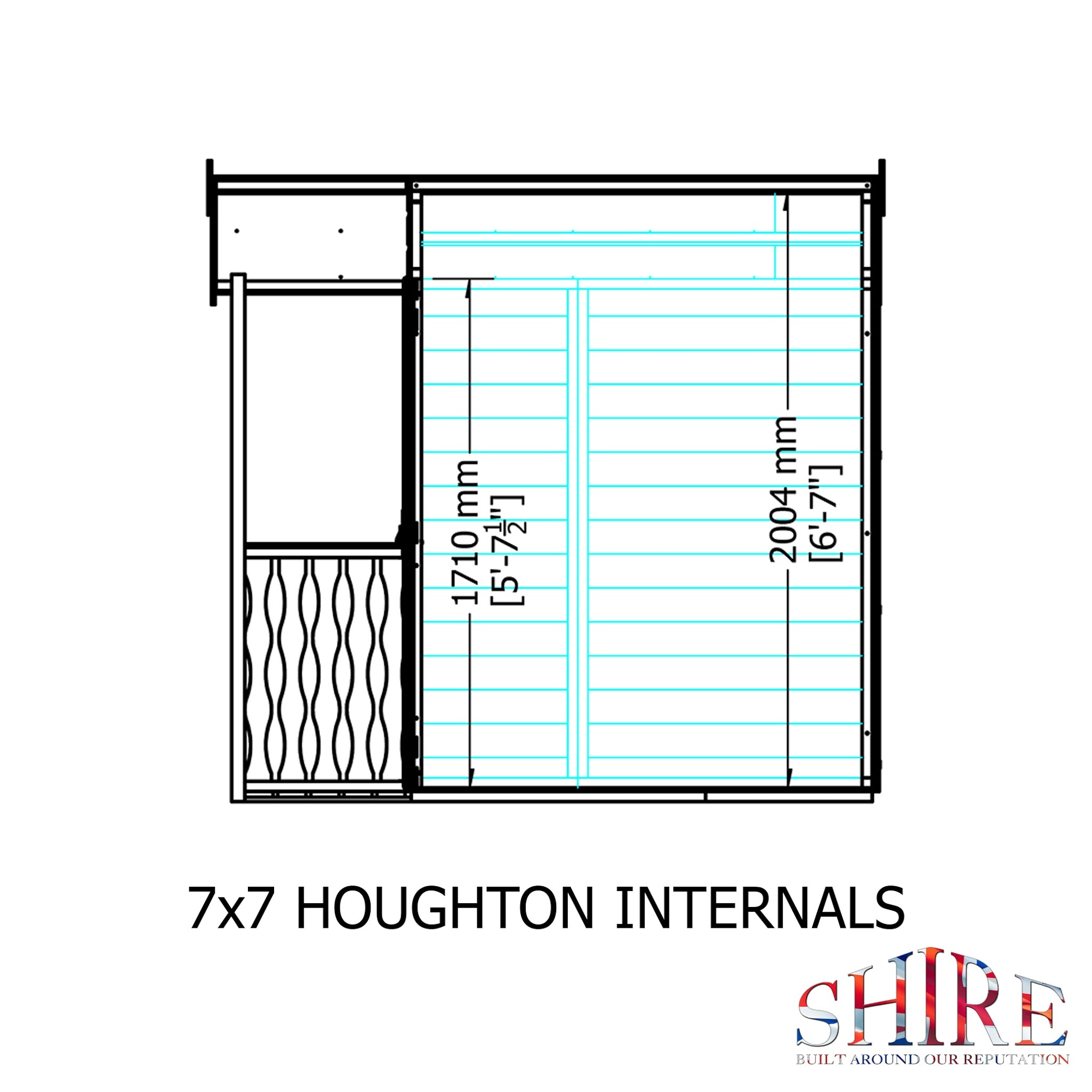 Shire Houghton (Vallance) 7x7 Summerhouse | Garden Life Stores