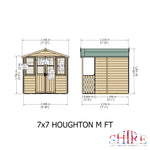 Shire Houghton (Vallance) 7x7 Summerhouse | Garden Life Stores