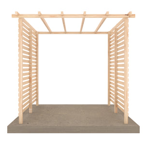 Shire Ivy Pergola Kit 8x8 with Sides - Pressure Treated