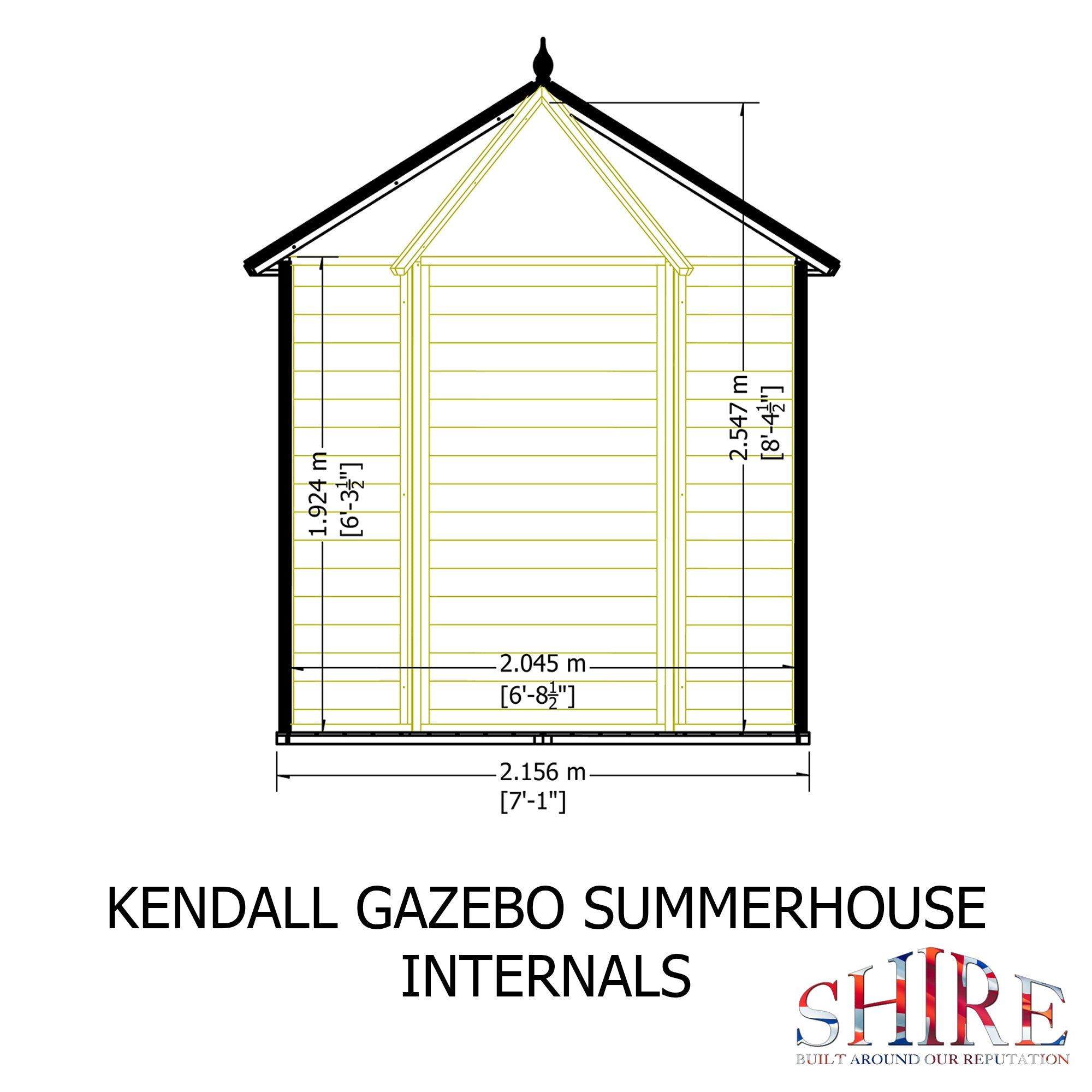 Shire Kendall 6x6 Summerhouse – Compact & Versatile Garden Retreat | Garden Life Stores