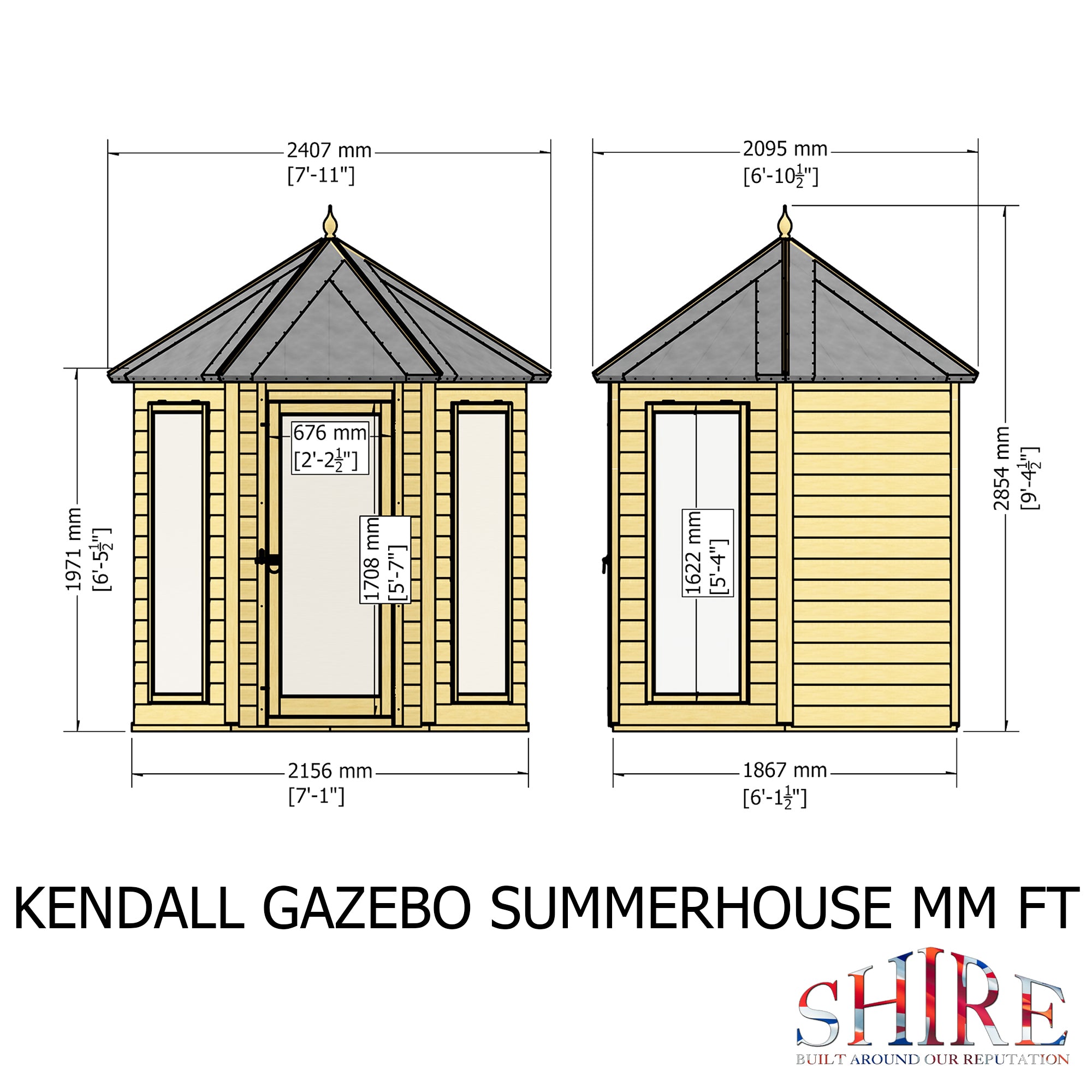 Shire Kendall 6x6 Summerhouse – Compact & Versatile Garden Retreat | Garden Life Stores