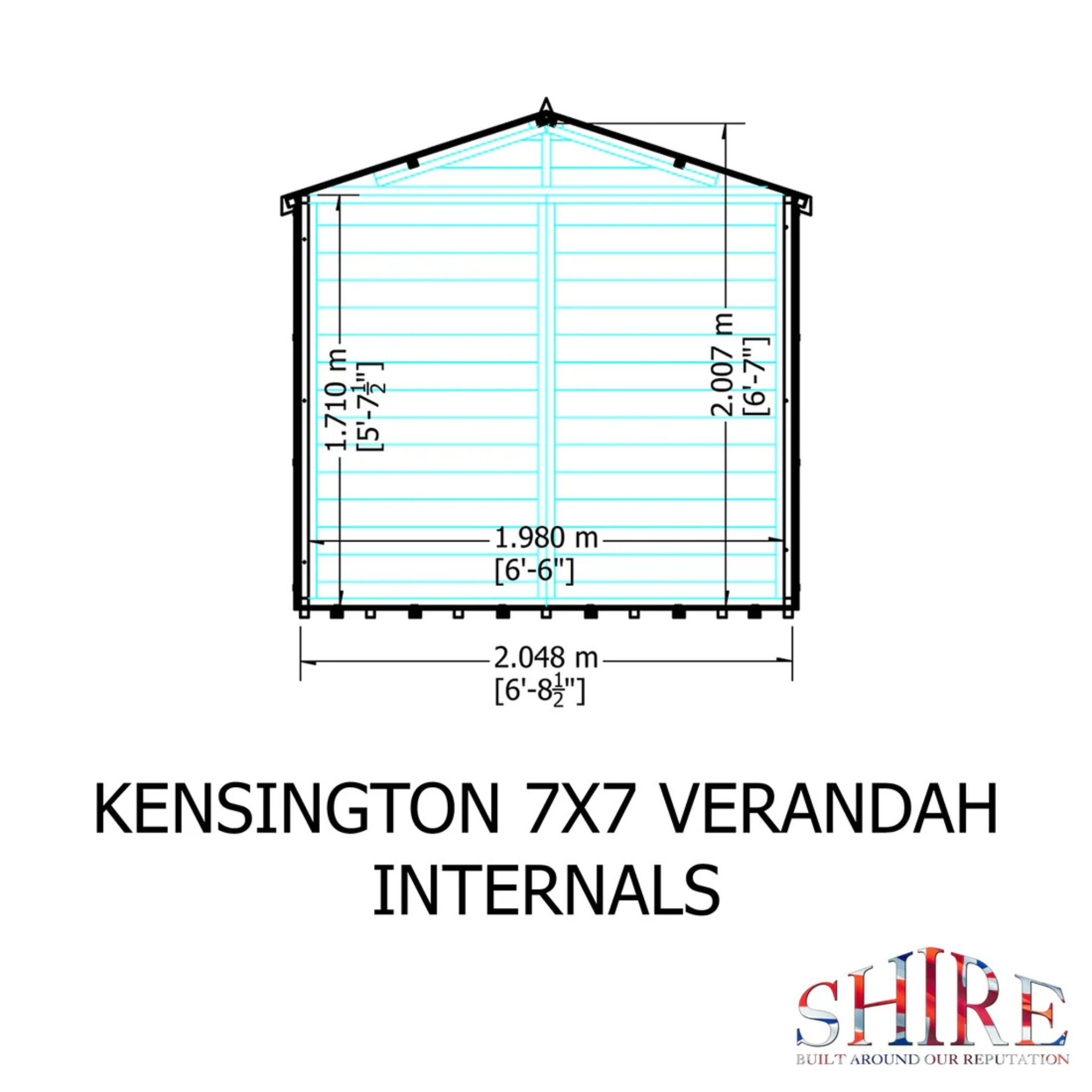 Shire Kensington Summerhouse 7x7 with Verandah – A Stylish & Relaxing Garden Escape | Garden Life Stores