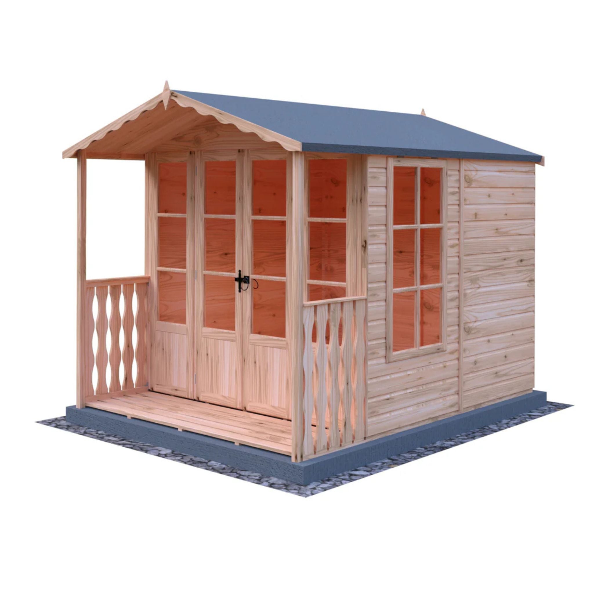 Shire Kensington Summerhouse 7x7 with Verandah – A Stylish & Relaxing Garden Escape | Garden Life Stores