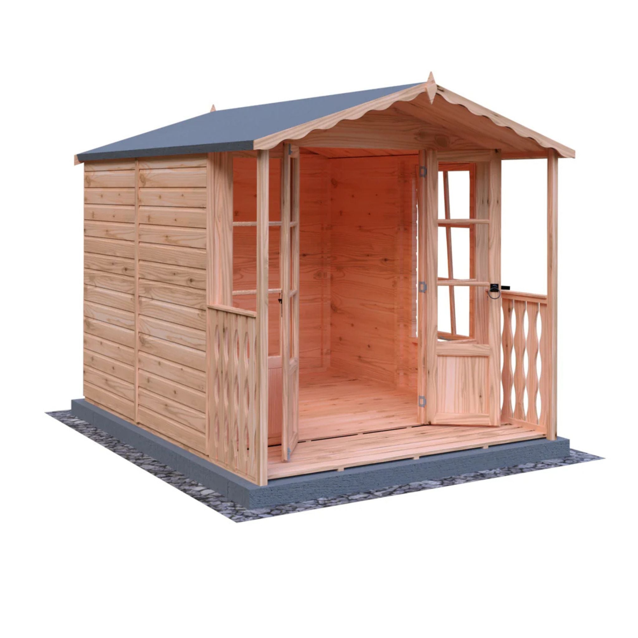 Shire Kensington Summerhouse 7x7 with Verandah – A Stylish & Relaxing Garden Escape | Garden Life Stores