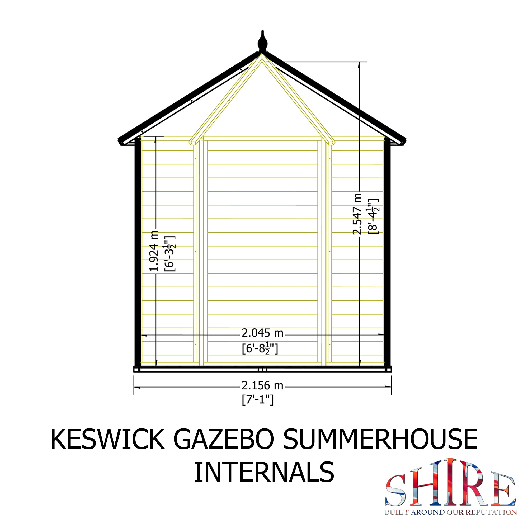 Shire Keswick 6x6 Summerhouse – Compact & Stylish Garden Retreat | Garden Life Stores