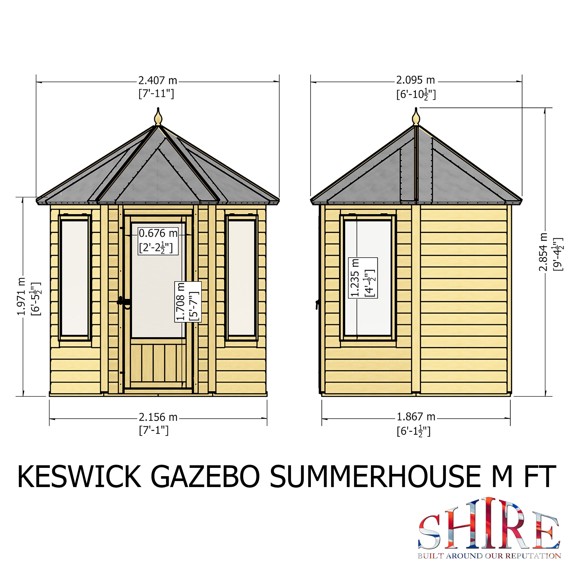 Shire Keswick 6x6 Summerhouse – Compact & Stylish Garden Retreat | Garden Life Stores