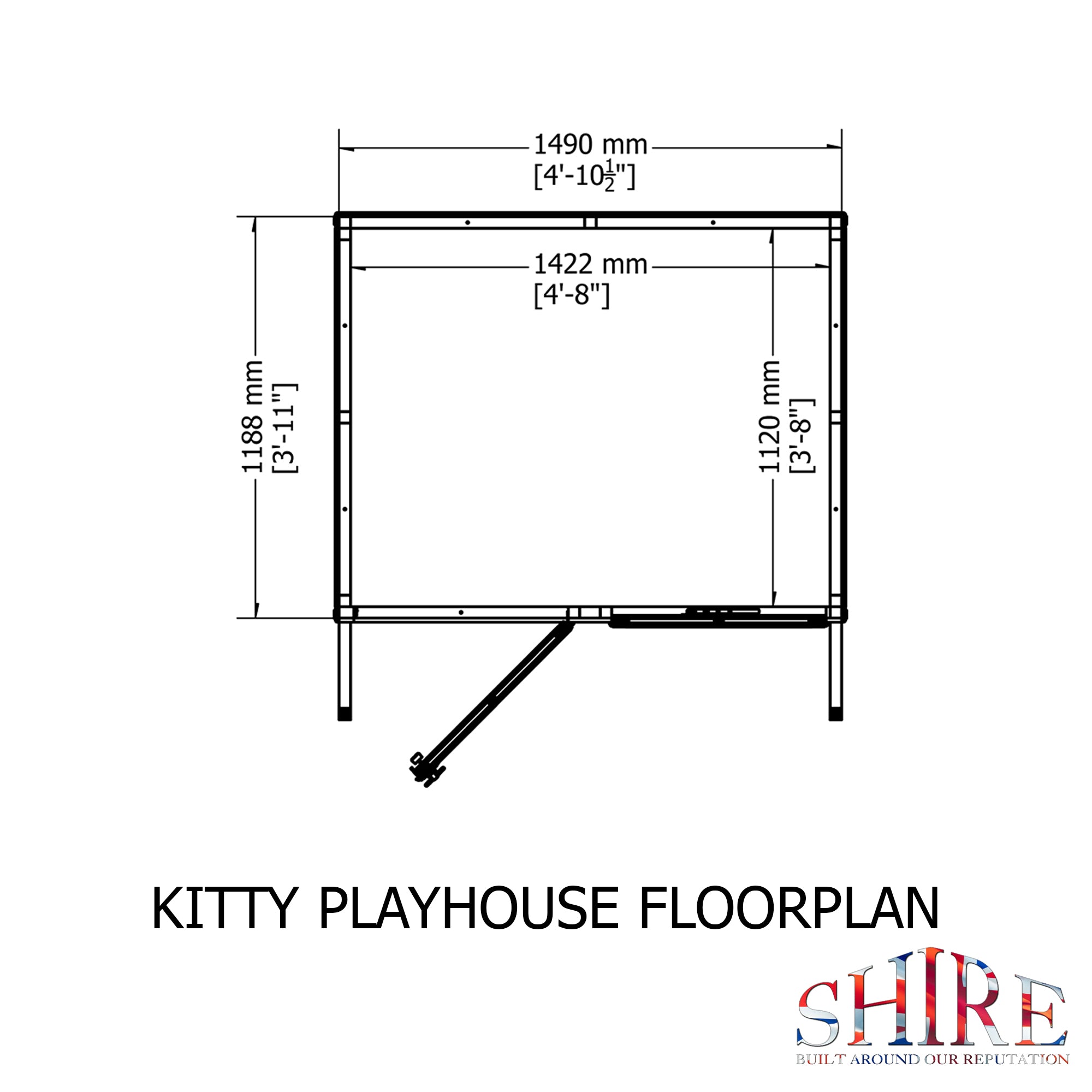 Shire Kitty Playhouse 5x4 - Garden Life Stores. 