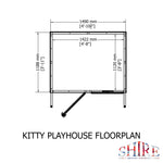 Shire Kitty Playhouse 5x4 - Garden Life Stores. 