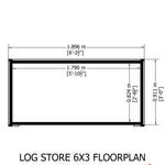 Shire Large Heavy Duty Log Store – Sturdy Wooden Firewood Storage | Garden Life Stores