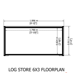 Shire Large Heavy Duty Log Store – Sturdy Wooden Firewood Storage | Garden Life Stores