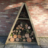 Shire Large Triangular Log Store Tongue & Groove - Pressure Treated