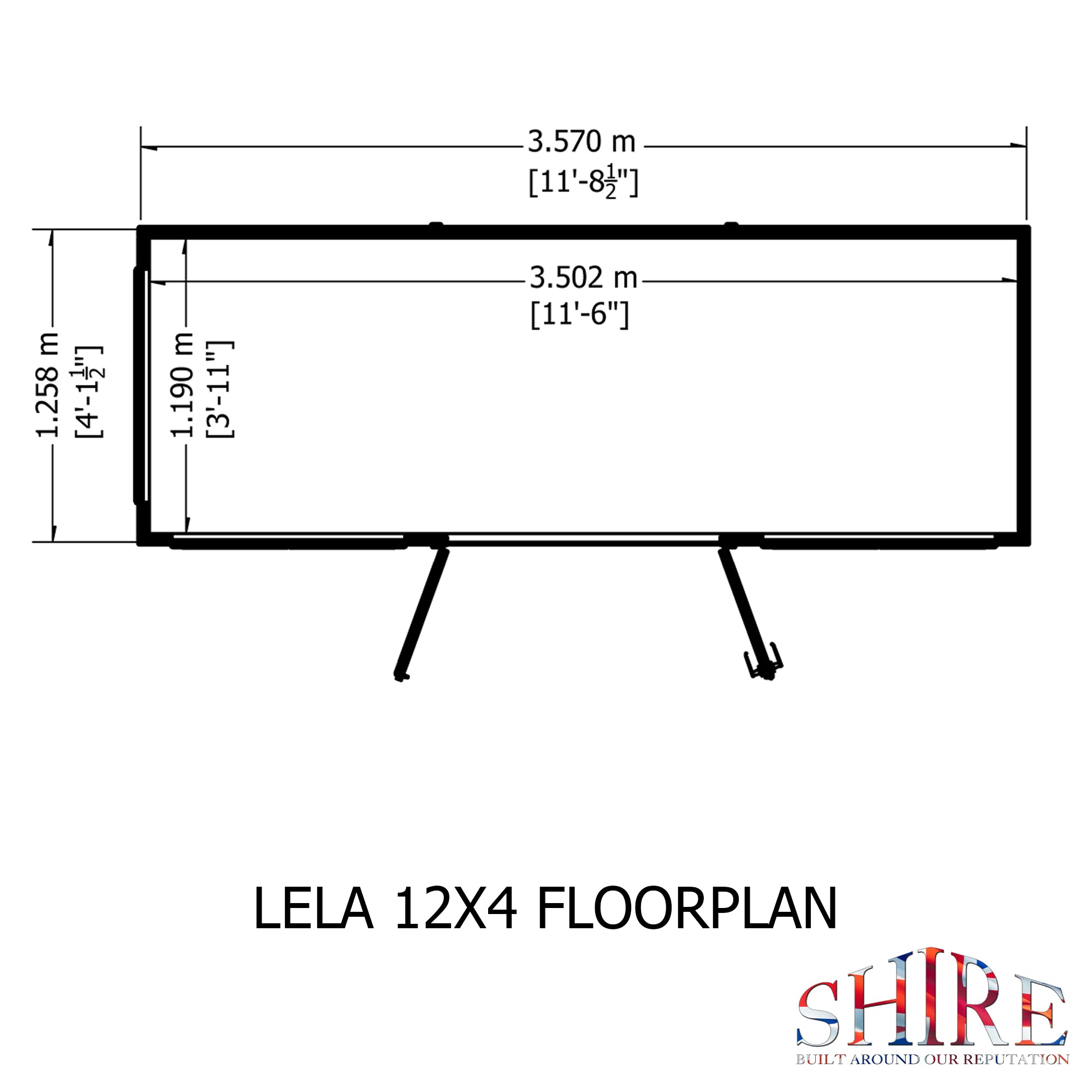 Shire Lela Summerhouse 12x4