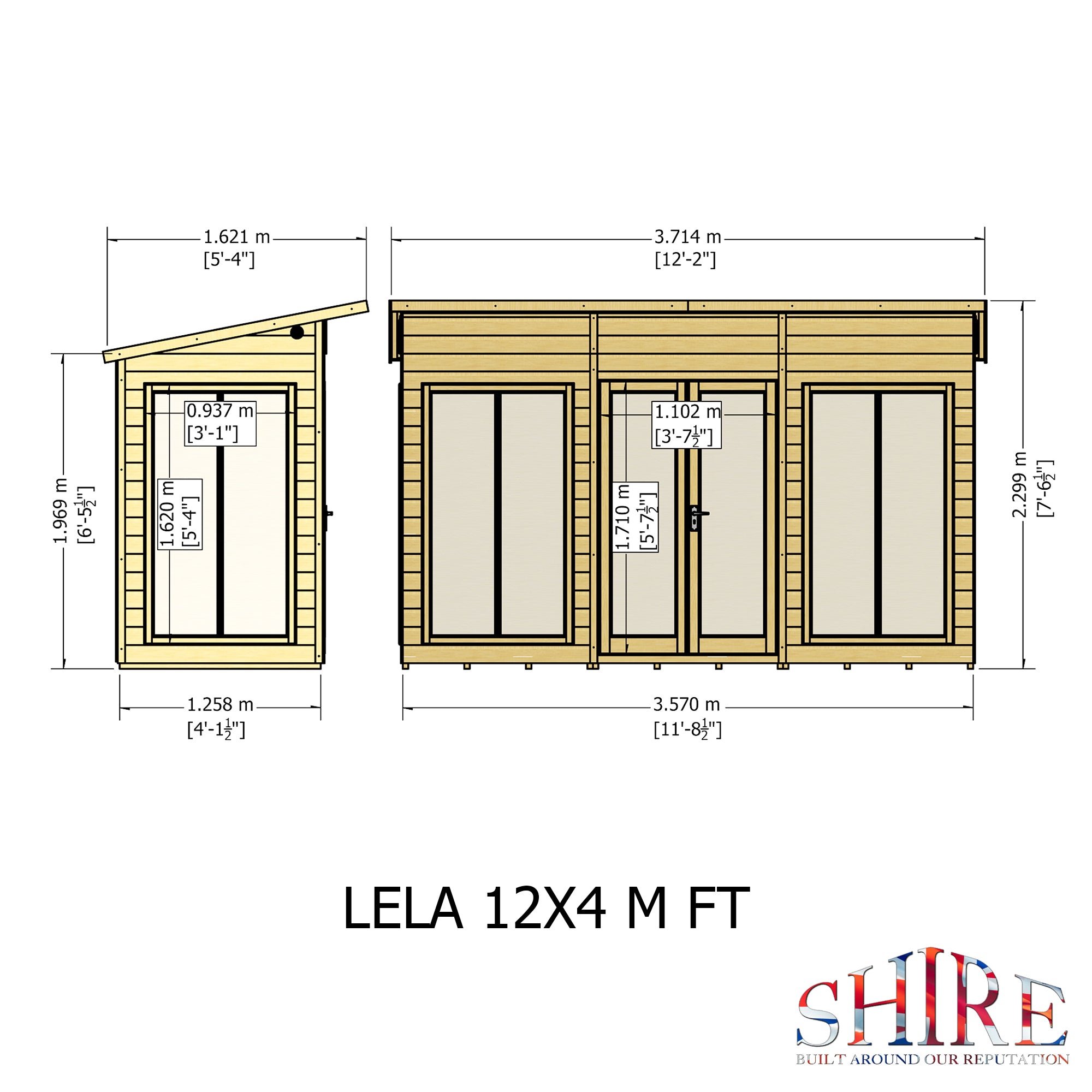 Shire Lela Summerhouse 12x4