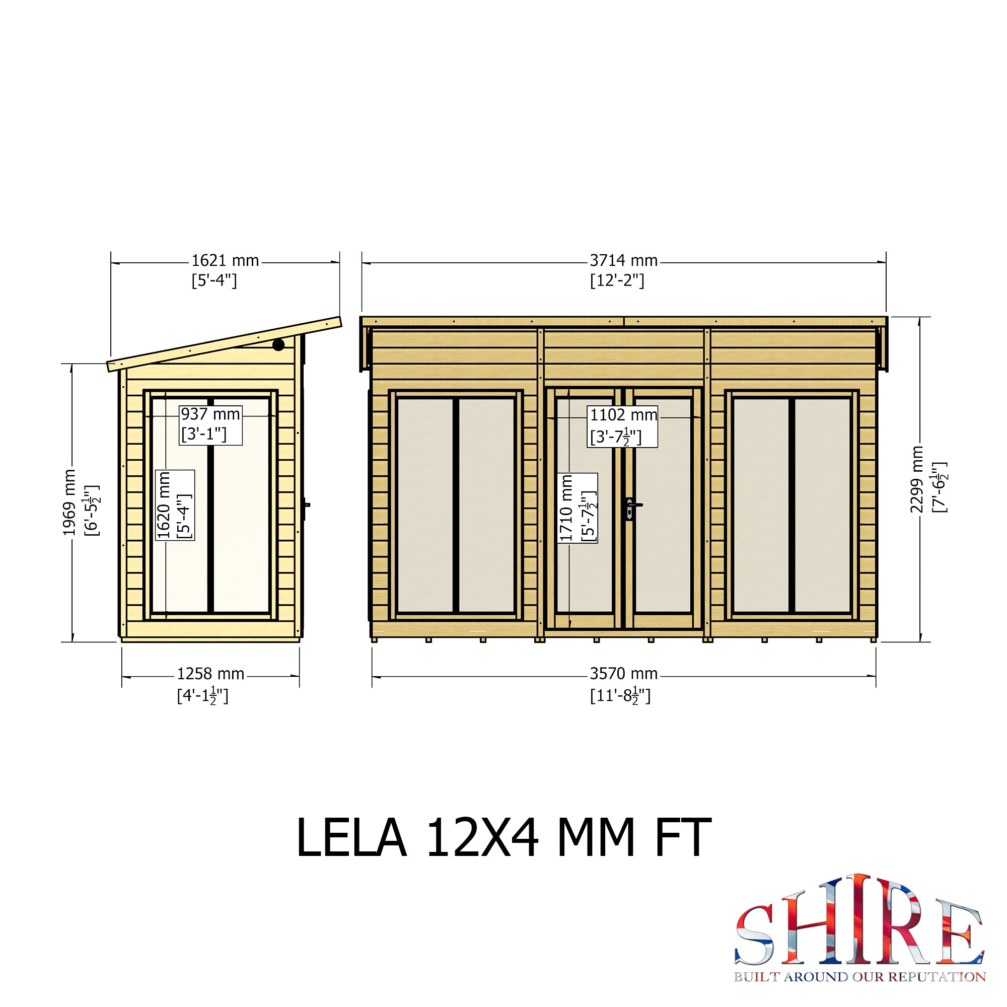 Shire Lela Summerhouse 12x4