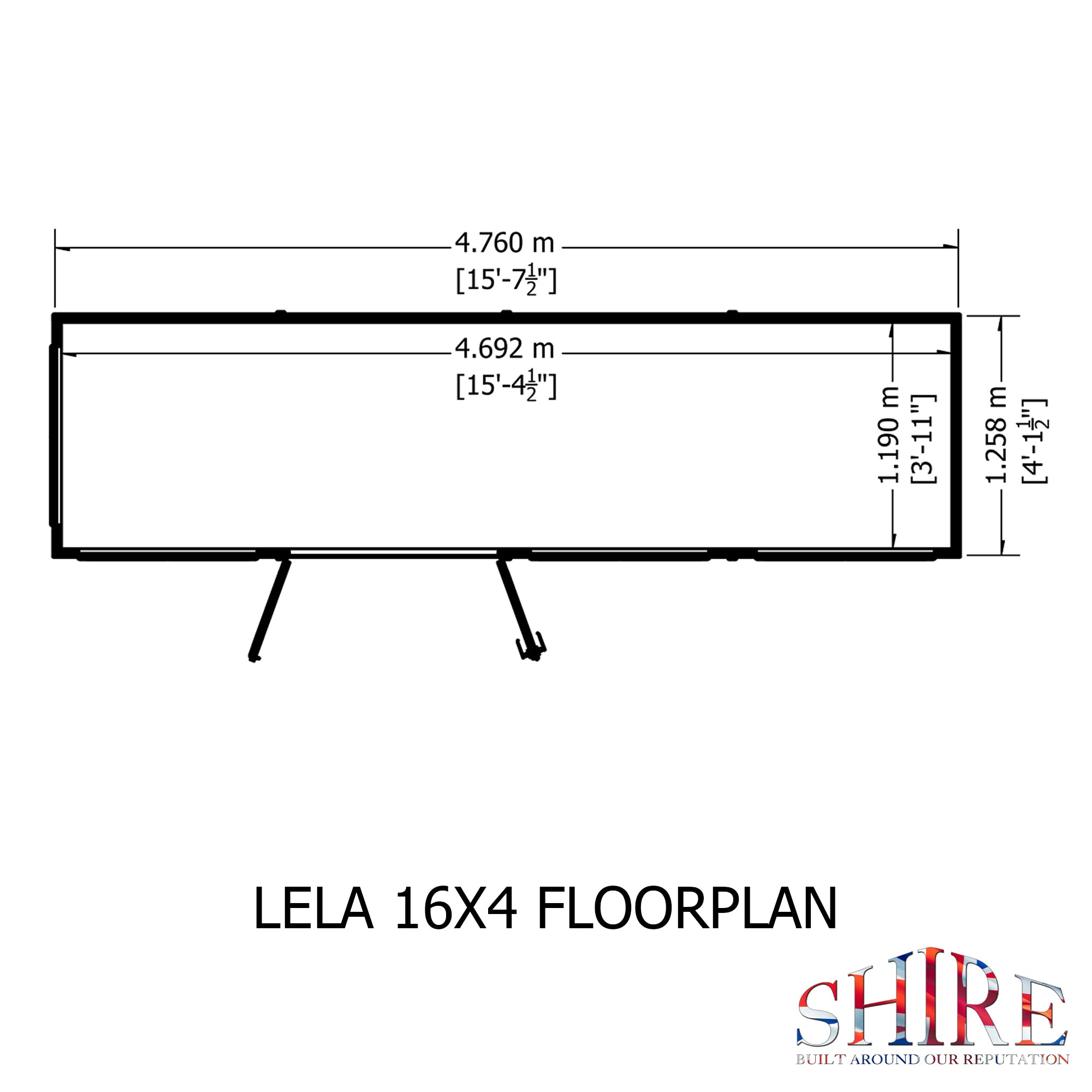 Shire Lela Summerhouse 16x4