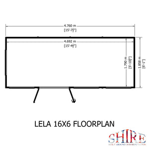 Shire Lela Summerhouse 16x6