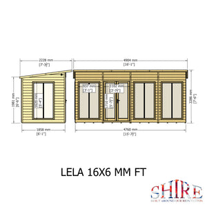 Shire Lela Summerhouse 16x6