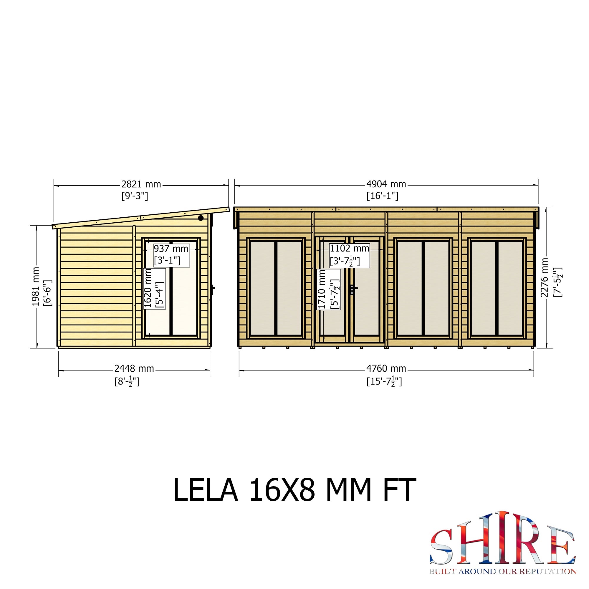 Shire Lela Summerhouse 16x8