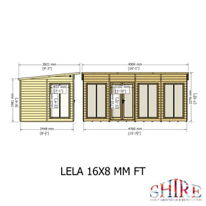 Shire Lela Summerhouse 16x8