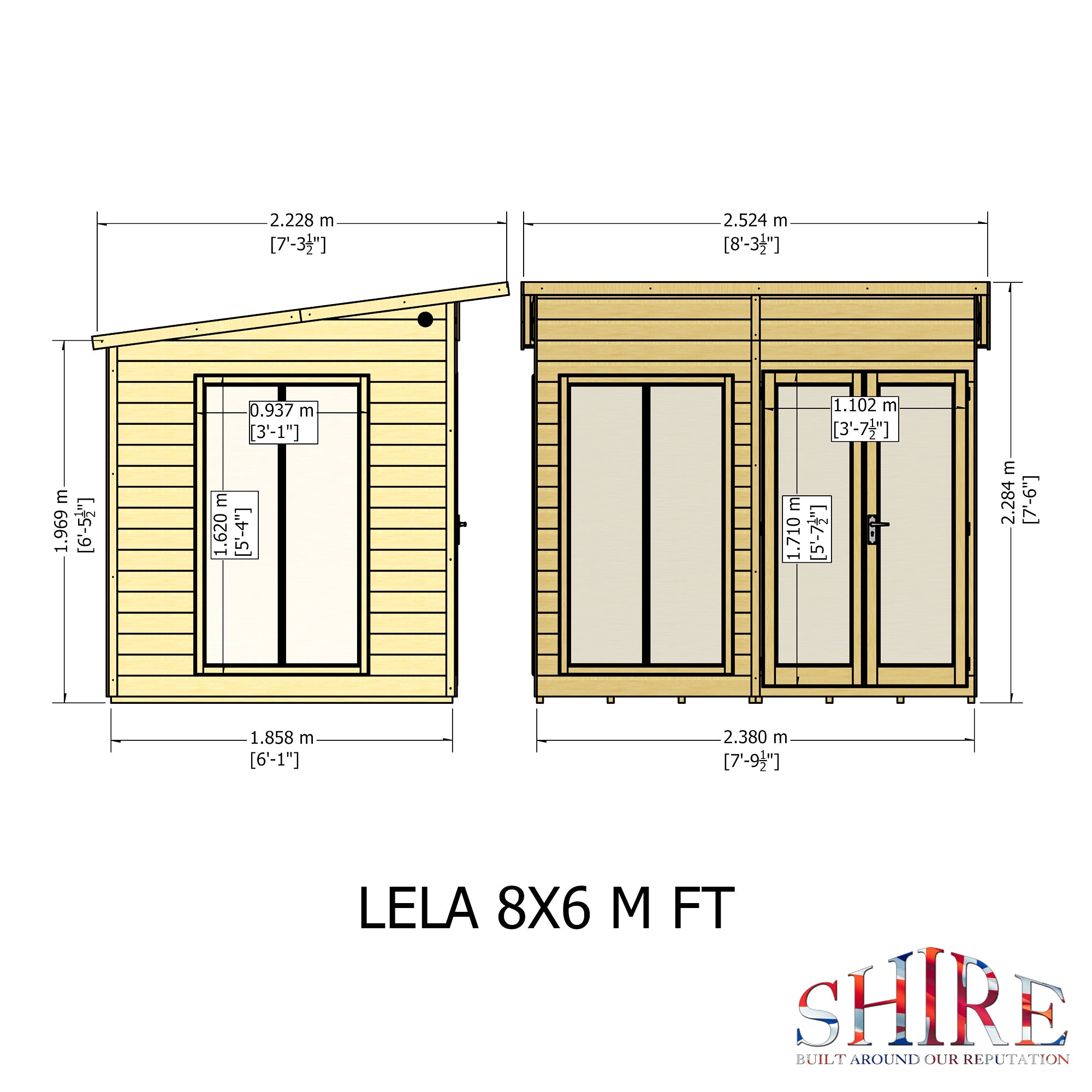 Shire Lela Summerhouse 8x6