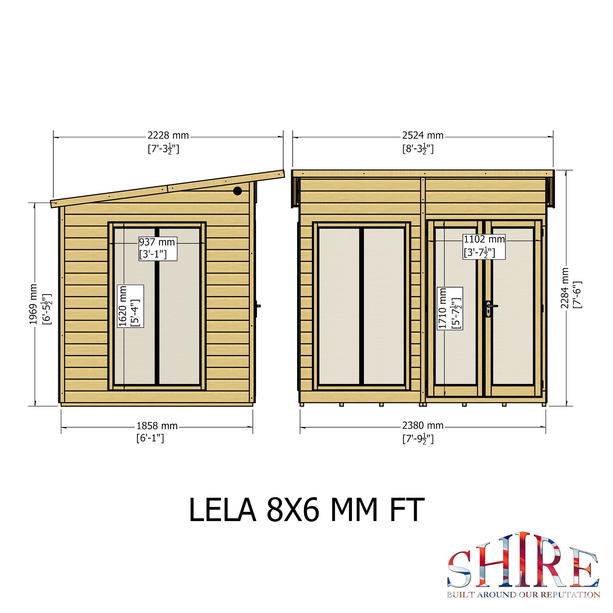 Shire Lela Summerhouse 8x6