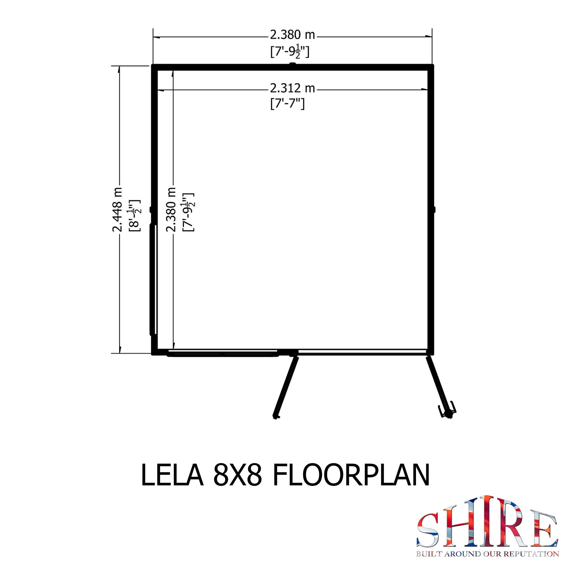 Shire Lela Summerhouse 8x8