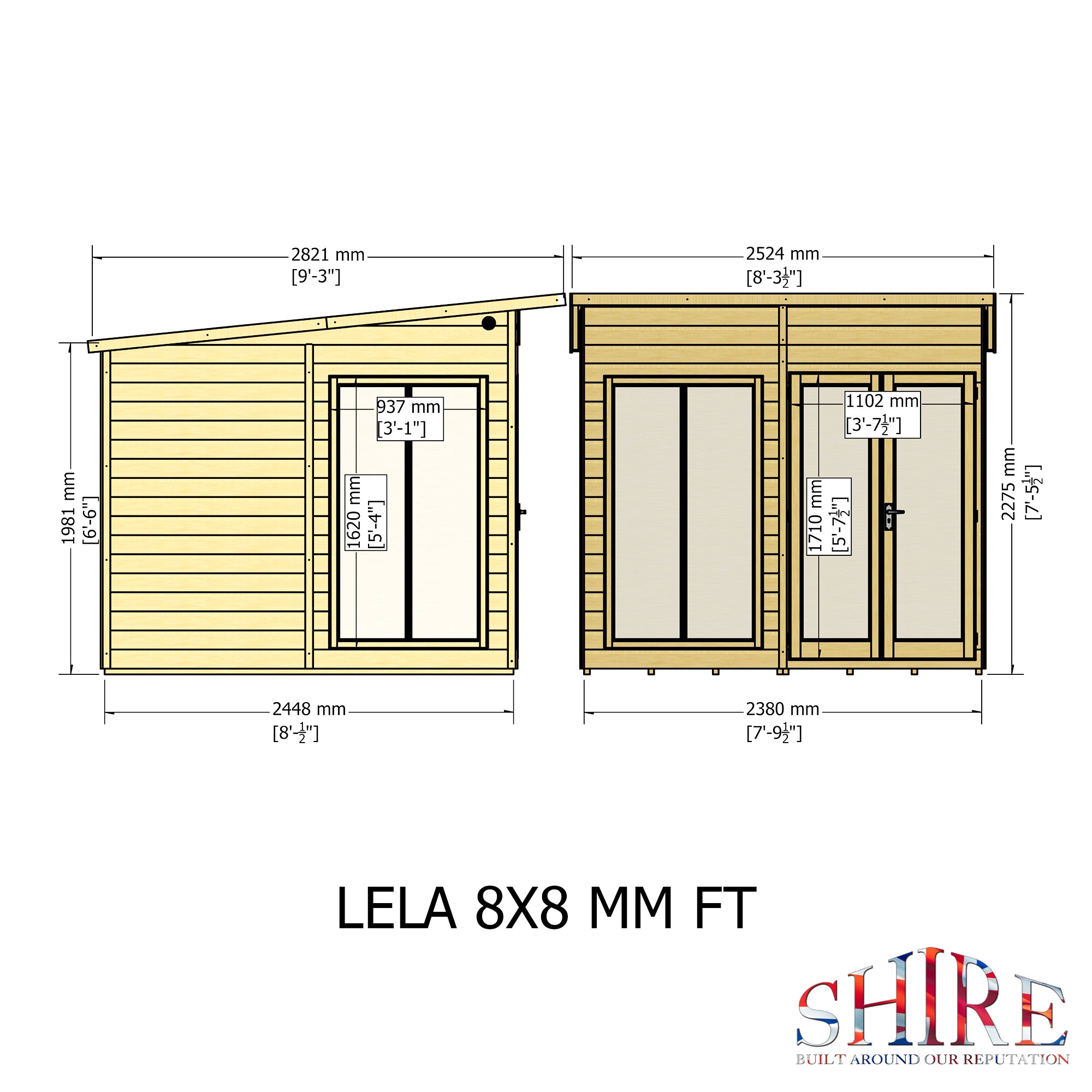 Shire Lela Summerhouse 8x8